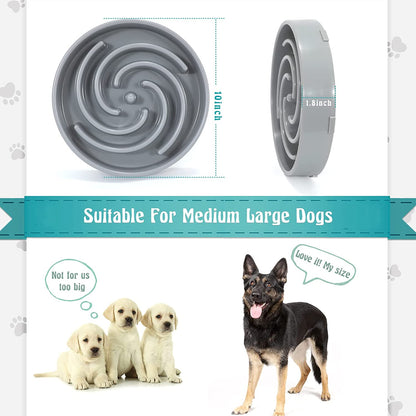 Slow Feeder Dog Bowl – Maze Puzzle Bowl for Dogs