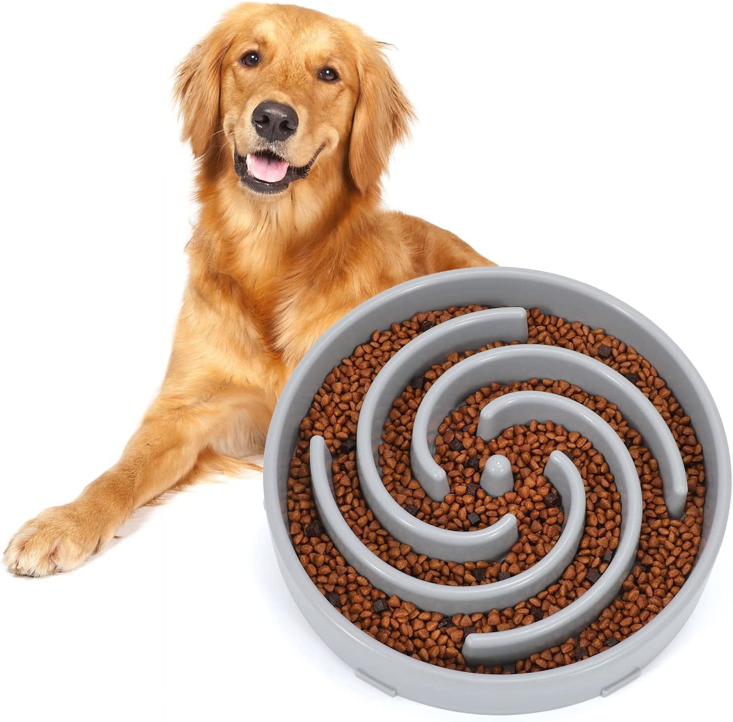 Slow Feeder Dog Bowl – Maze Puzzle Bowl for Dogs