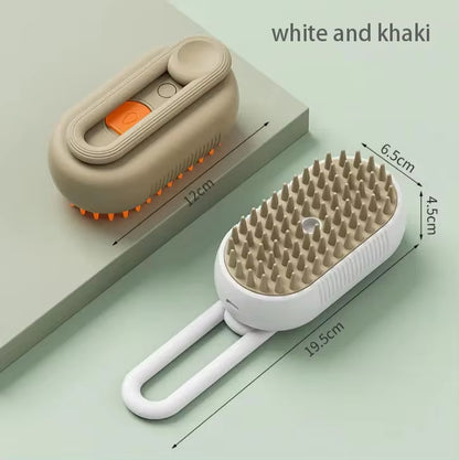 Steam Pet Grooming Brush – One-Touch Spray Deshedding Brush for Cats & Dogs