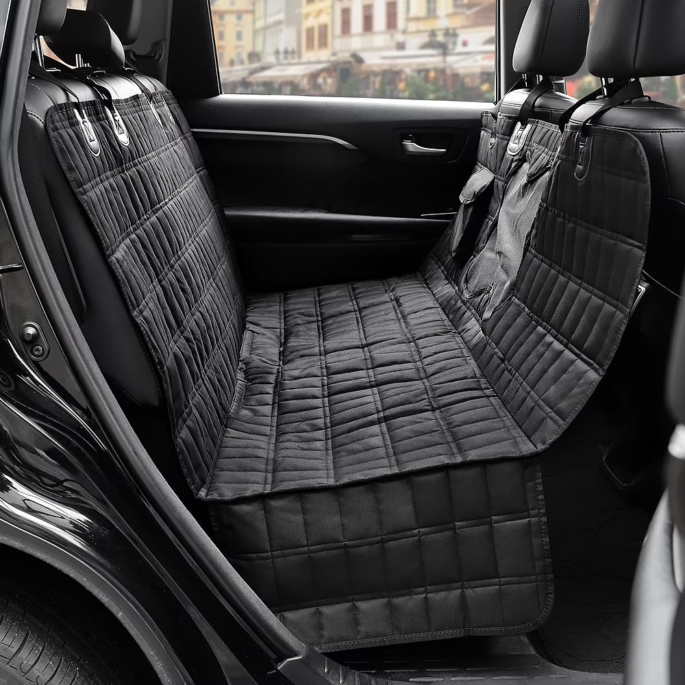 Waterproof Dog Car Seat Cover with Mesh Window