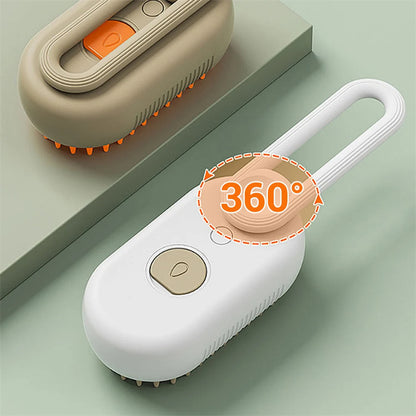3-in-1 Steam Pet Grooming Brush – Remove Loose Fur & Reduce Shedding