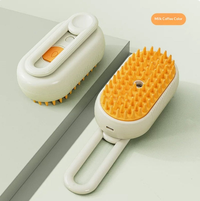 3-in-1 Steam Pet Grooming Brush – Remove Loose Fur & Reduce Shedding