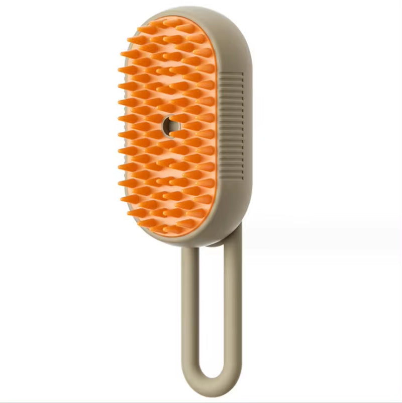 Steam Pet Grooming Brush – One-Touch Spray Deshedding Brush for Cats & Dogs