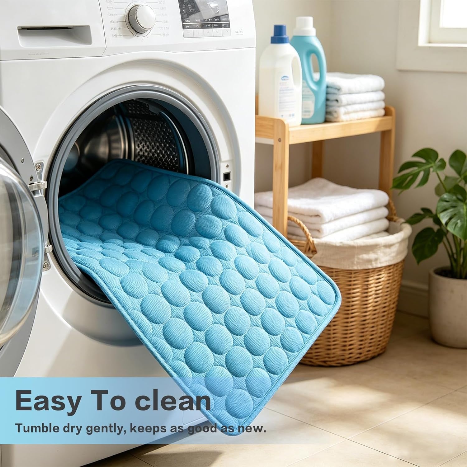 Cooling Pet Mat – Self-Cooling Washable Pad for Dogs & Cats | Non-Slip Summer Cooling Bed