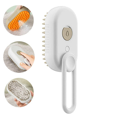 3-in-1 Steam Pet Grooming Brush – Remove Loose Fur & Reduce Shedding