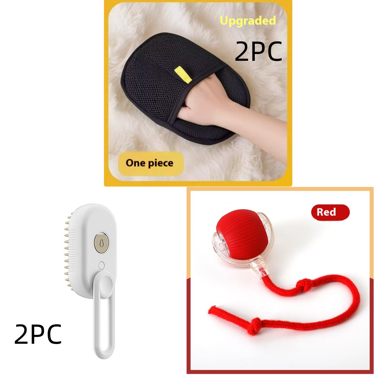 3-in-1 Steam Pet Grooming Brush – Remove Loose Fur & Reduce Shedding