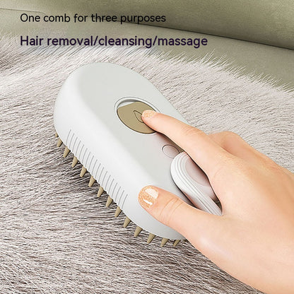 3-in-1 Steam Pet Grooming Brush – Remove Loose Fur & Reduce Shedding