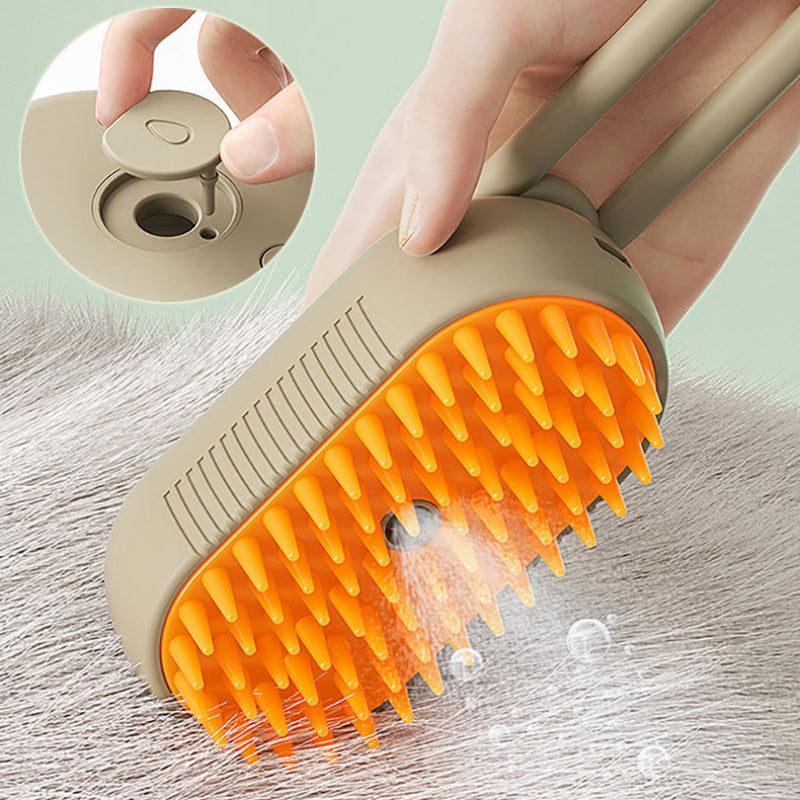 3-in-1 Steam Pet Grooming Brush – Remove Loose Fur & Reduce Shedding