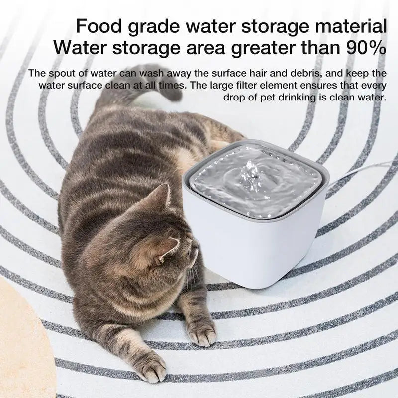 Smart LED Pet Water Fountain – 2.5L Water Dispenser for Cats & Dogs