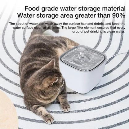 Smart LED Pet Water Fountain – 2.5L Water Dispenser for Cats & Dogs