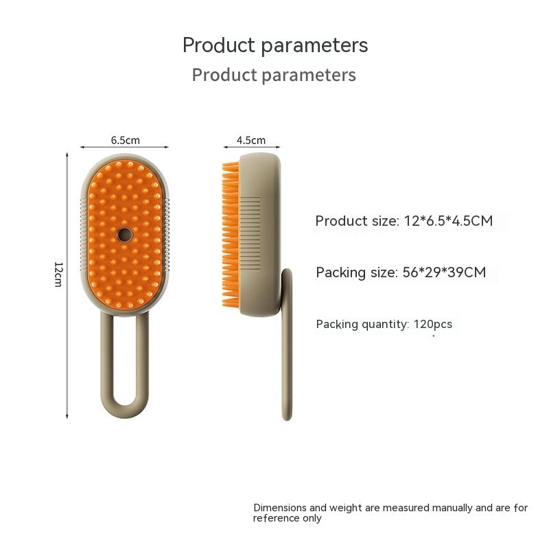 3-in-1 Steam Pet Grooming Brush – Remove Loose Fur & Reduce Shedding